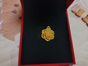 中國黃金（CHINA GOLD）牡丹花黃金吊墜女款足金項鏈掛墜七夕情人節禮物送女友送老婆媽媽 牡丹花》黃金吊墜1.1g》配S925鏈 曬單實(shí)拍圖