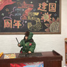 迪士尼（Disney）軍大衣兒童套裝加絨軍綠色嬰兒棉衣加厚寶寶棉服東北小孩冬季衣服 軍大衣_分體款送帽子包包 73 cm 建議15-18斤 曬單實(shí)拍圖