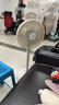 美的（Midea）電風扇 家用七葉立式落地扇宿舍臥室輕音節(jié)能搖頭桌面小風扇大風力空氣循環(huán)風扇 SAF30AC  曬單實拍圖