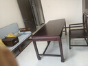 楠著(zhù)新中式烏金木實(shí)木書(shū)桌 電腦桌寫(xiě)字書(shū)法桌辦公桌家用書(shū)桌MYSZ# 曬單實(shí)拍圖