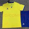 卡爾美（KELME）新款運動(dòng)短袖比賽訓練速干足球套裝男女隊服透氣球衣兒童  3X 1048黃色 L成人 曬單實(shí)拍圖