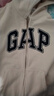 GAP男女裝碳素磨毛字母logo連帽抓絨衛衣上衣609115 米色 M (170/92A)亞洲尺碼 曬單實(shí)拍圖