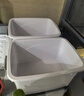 百草園塑料衣物收納箱玩具整理箱27L瓷白1個(gè)裝帶輪 曬單實(shí)拍圖