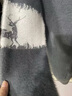 FOX.G男士毛衣針織衫男裝秋裝打底衫秋季長(cháng)袖衣服保暖冬季加厚毛衫新款 灰白撞色小鹿保暖毛衣 2XL 【建議135-150斤】 曬單實(shí)拍圖