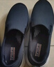 斯凱奇（Skechers）夏季男鞋一腳蹬健步鞋休閑運動(dòng)鞋舒適緩震懶人鞋軟底耐磨爸爸鞋 全黑色/BBK 39.5 曬單實(shí)拍圖