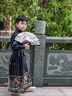 G.DUCKKIDS童裝漢服兒童套裝春秋季2024新款中國龍馬面裙女童男孩唐裝 黑色套裝【黑上衣+黑馬面裙】 120尺碼5~6歲【110-120cm】 曬單實拍圖