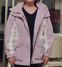 森馬（Semir）陳都靈|防護外套女中長款寬松撞色秋裝戶外通勤夾克101524109001 曬單實拍圖