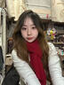 唐獅（TonLion）韓系氛圍感純色羊毛圍巾女冬季加厚保暖圍脖生日禮物送女生禮盒裝 米色 曬單實(shí)拍圖