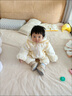 G.DUCKKIDS小黃鴨嬰兒羽絨服連體衣冬裝外出服白鴨絨周歲禮服女寶寶百天衣服 米色【90白鴨絨】 80 7-11月(建議寶寶75-85cm)cm 曬單實(shí)拍圖