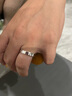 純銀999卡家戒指時(shí)尚小眾輕奢男女同款情侶對戒送女友520生日禮物 4n男戒閉口（下單備注圈口） 曬單實(shí)拍圖