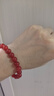老鳳祥相思紅豆紅瑪瑙手鏈女時(shí)尚轉運珠手串女生生日禮物送女友老婆紀念 紅瑪瑙珠手串-8mm 曬單實(shí)拍圖
