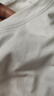 立蒙（LIMENG）男女裝素色180g全棉短袖t恤圓領寬松體恤打底衫 白色 XL 曬單實拍圖