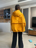 OUTDOOR PRODUCTS【黃亦玫同款】女式三合一沖鋒衣秋冬戶(hù)外防風(fēng)防潑水休閑外套 向日葵色(抓絨沖鋒衣) XS 曬單實(shí)拍圖
