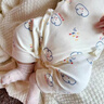 G.DUCKKIDS新生兒連體衣春秋季寶寶包屁衣純棉無骨滿月服嬰幼兒衣服A類外出 135827小貝殼 52cm 52（新生兒6-10斤） 曬單實拍圖
