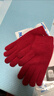 羅蒙毛線(xiàn)手套女冬季加絨加厚防寒純色可愛(ài)針織學(xué)生騎車(chē)棉手套可觸屏 曬單實(shí)拍圖