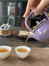 逸品春秋紫菀蝶夢(mèng)鋦銀提梁壺家用中式茶壺單壺陶瓷功夫茶具泡茶器帶過(guò)濾 （鋦銀）紫菀蝶夢(mèng)提梁壺【貴紫】 曬單實(shí)拍圖