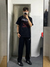 回力褲子秋季男運動(dòng)褲男百搭直筒休閑褲男寬松闊腿褲子男褲 曬單實(shí)拍圖