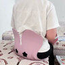 歐孕喂奶座椅孕婦哺乳床上護腰寶媽靠背產(chǎn)后月子久坐人體工學(xué)坐墊椅 升級款公主粉【加大加寬更護腰】 曬單實(shí)拍圖