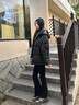 雪中飛男款羽絨服男士短款連帽加厚高充絨拼接撞色保暖防寒情侶款面包服 黑色 L (175) 曬單實(shí)拍圖