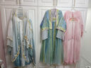 十三余小豆蔻兒[夜光荷]重工刺繡貉袖對襟衫齊胸吊帶裙唐制漢服女 吊帶裙 現(xiàn)貨 M 曬單實拍圖