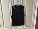 OMG運動(dòng)背心男網(wǎng)孔拼料高彈健身坎肩寬松冰絲透氣籃球無(wú)袖訓練 黑色 XL 曬單實(shí)拍圖