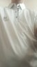 啄木鳥(niǎo)桑蠶絲男士短袖t恤夏季薄款翻領(lǐng)POLO衫免燙抗皺商務(wù)休閑上衣 短袖YW889米色 XL 175建議135-150斤 曬單實(shí)拍圖