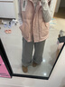 樂(lè )町立領(lǐng)面包羽絨馬夾女20簡(jiǎn)約輕柔好穿背心羽絨服 椰粉色（現貨） S 曬單實(shí)拍圖