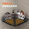 佳幫手置物架衛生間浴室用品置物架免打孔壁掛廁所洗漱臺三角收納架帶桿 曬單實(shí)拍圖