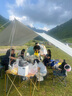 牧高笛（MOBIGARDEN）天幕 戶外露營(yíng)防雨遮陽(yáng)防曬牛津布方形天幕410 NX21661026 晨霧白 曬單實(shí)拍圖