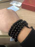 施華索尼亞天然黑曜石手串108顆佛珠男女冰種黑曜石轉(zhuǎn)運(yùn)珠多圈手鏈護(hù)身符 天然【烏金黑曜石】8mm 曬單實(shí)拍圖