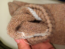 莫代爾4雙羊毛襪男士秋冬加厚刺繡毛圈襪特厚加絨保暖雪地襪抗寒睡眠襪 曬單實(shí)拍圖