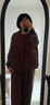 塔馳密司秋冬加厚色織漢麻棉服馬夾女保暖口袋棉襖背心 色織火龍果 M 【90-120斤】 曬單實(shí)拍圖