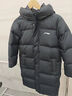 李寧童裝兒童羽絨服男童冬款中長(cháng)款防風(fēng)保暖青少年連帽兒童羽絨外套 黑色41-2 170 曬單實(shí)拍圖