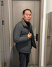 啄木鳥(niǎo)羽絨服男爸爸裝冬季羽絨外套中年男士加厚防寒服爺爺冬裝老人衣服 黑色【90%羽絨】 XL 180【建議126-140斤】 曬單實(shí)拍圖