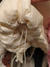 太平鳥(niǎo)女裝羽絨服【張婧儀同款】零壓連帽短款冬面包服 米白 L  曬單實(shí)拍圖