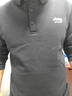 JEEP SPIRIT吉普長(cháng)袖T恤男秋季男裝翻領(lǐng)打底衫韓版上衣服 黑色加絨 XL 曬單實(shí)拍圖