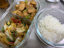 希樂(lè )扣Cilock飯盒微波爐加熱專(zhuān)用玻璃碗上班族帶飯餐盒便當盒分隔保鮮盒 4件套 曬單實(shí)拍圖