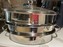 歐樂(lè )多（Olodo）德國304不銹鋼蒸魚(yú)鍋蒸鍋大號家用大容量橢圓形蒸魚(yú)神器蒸籠鍋 定時(shí)304蒸魚(yú)鍋 餸五大禮 2層 34cm 曬單實(shí)拍圖