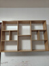 藝美天和（YIMEITIANHE）墻上置物架壁掛書(shū)架墻架餐廳墻面掛墻裝飾墻壁掛架臥室收納儲物柜 淺胡桃色 長(cháng)120深20高80 曬單實(shí)拍圖