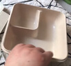 麥丫丫麥秸稈飯盒上班族微波爐便當盒分隔餐盒可密封保鮮便攜環(huán)保午餐盒 日式便攜飯盒【米色】 單層 1100ml 曬單實(shí)拍圖