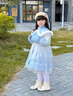 G.duck女童羽絨服2025新款冬裝冬季中長(cháng)款兒童公主洋氣艾莎公主羽絨服 漸變色 藍色 150 建議身高1.4米左右 曬單實(shí)拍圖