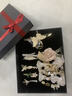 曉色蝴蝶發(fā)夾女禮盒高級(jí)后腦勺發(fā)飾發(fā)卡劉海夾頭繩精致七夕情人節(jié)禮物 H065一生飾你發(fā)飾11件套【禮盒裝】 曬單實(shí)拍圖