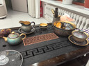 石茗堂鎏金窯變七彩孔雀茶壺蓋碗純金帶過(guò)濾功夫茶具家用辦公送禮套裝 11頭窯變茶具套裝/瑞氣金樽組 曬單實(shí)拍圖