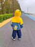 G.DUCKKIDS童裝男童外套秋冬季兒童棉衣加絨加厚男小童卡通印花洋氣保暖風(fēng)衣 黃色 90 建議80-90cm1歲半-2歲 曬單實(shí)拍圖