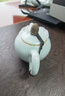 豐子汝窯茶壺臺灣單壺陶瓷天青色汝瓷開(kāi)片功夫茶具高檔家用側把泡茶壺 美人肩 200ml 曬單實(shí)拍圖