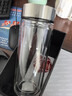 希諾（HEENOOR）雙層玻璃杯男家用商務辦公泡茶杯子過濾車載水杯XN-9302 345mL 曬單實拍圖
