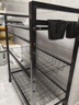安俊晟廚房置物架菜籃子落地多層微波爐收納架子可移動(dòng)多功能蔬菜儲物架 單 排 60 -三層* 二網(wǎng)一板 加粗加厚款 曬單實(shí)拍圖
