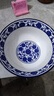 青花瓷6英寸陶瓷家用面碗蘭州牛肉拉面碗螺螄粉碗油潑面吃飯大碗 1個(gè)青花瓷6英寸面碗 曬單實(shí)拍圖