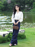何佳功襯衫女短袖2025年夏季新款襯衣法式小眾設計感氣質(zhì)顯瘦V領上衣 白色（長袖） M 【建議105-119斤】 曬單實拍圖