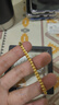 周六福貓眼金珠5G金黃金手串手鏈女 計價(jià)A1913608 約8.38g 16cm生日禮物 曬單實(shí)拍圖